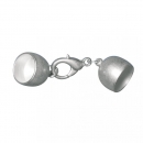 Schmuckverschluss silber matt
